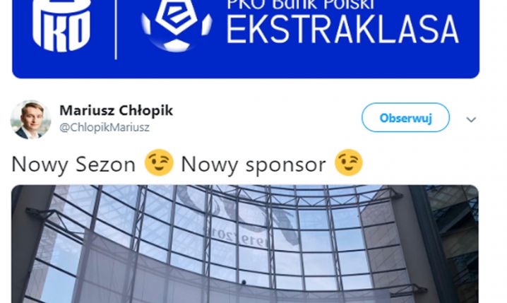 NOWY SPONSOR tytularny Ekstraklasy!